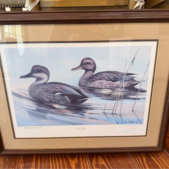 Ducks Unlimited Other - JIM HARDIN "SILENT DRIFTERS" LIMITED EDITION COLOR LITHOGRAPH Ducks Unlimited